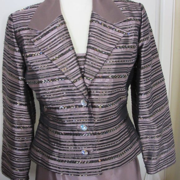 JS Collections Skirt Set Beaded Embroidered 3 Piece Formal Evening Size 6 - Picture 16 of 16